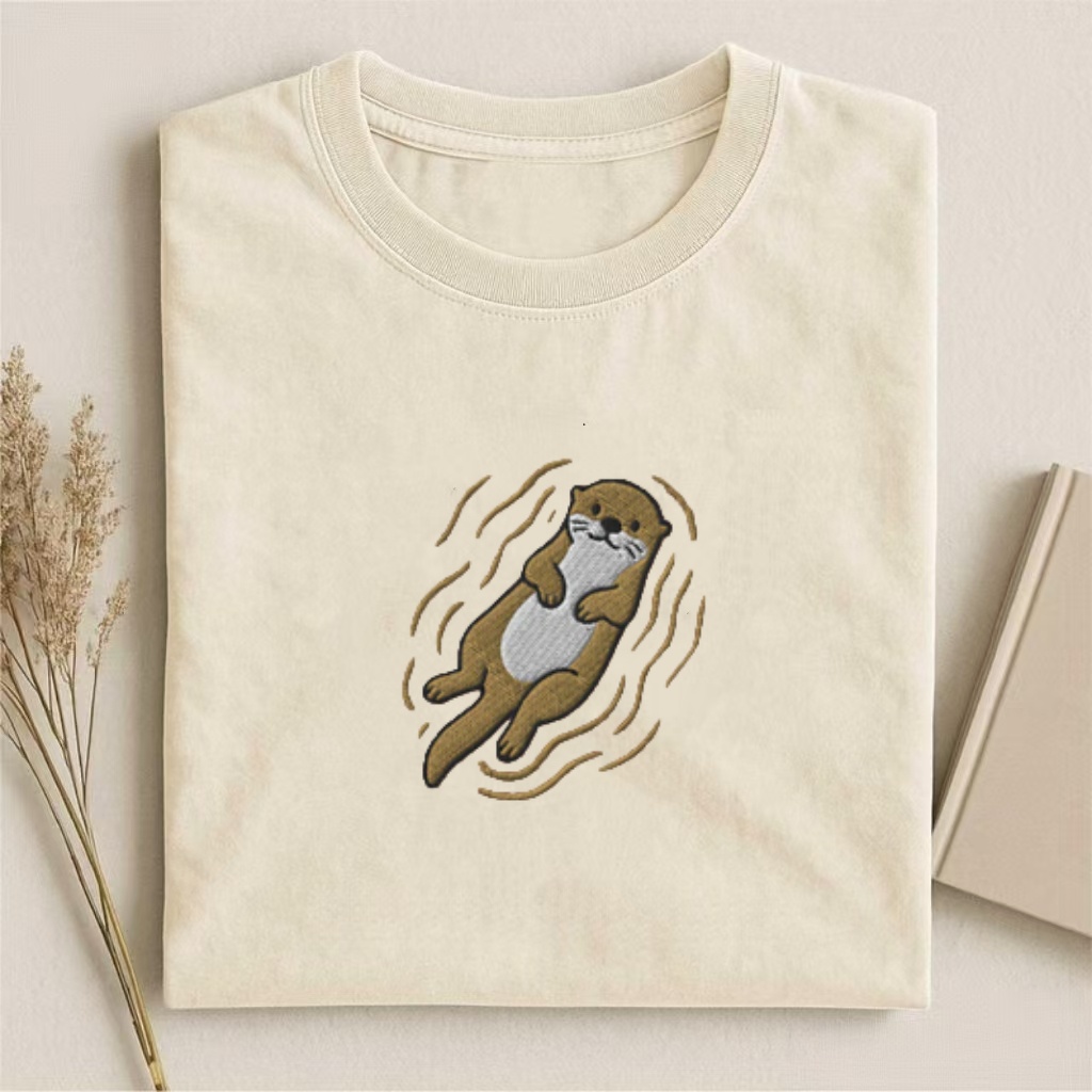 Embroidered Otter T-shirt