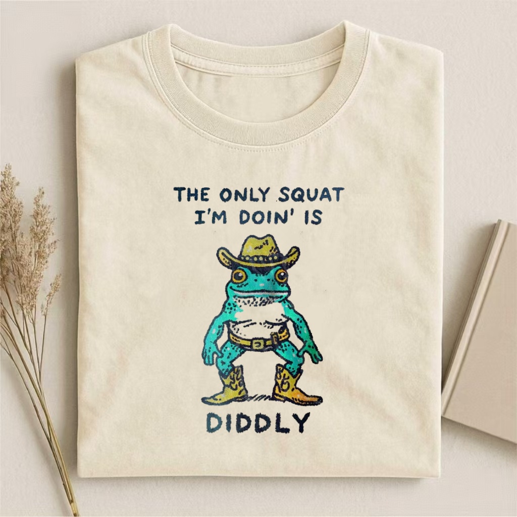 Funny Cowboy Frog Meme T-shirt