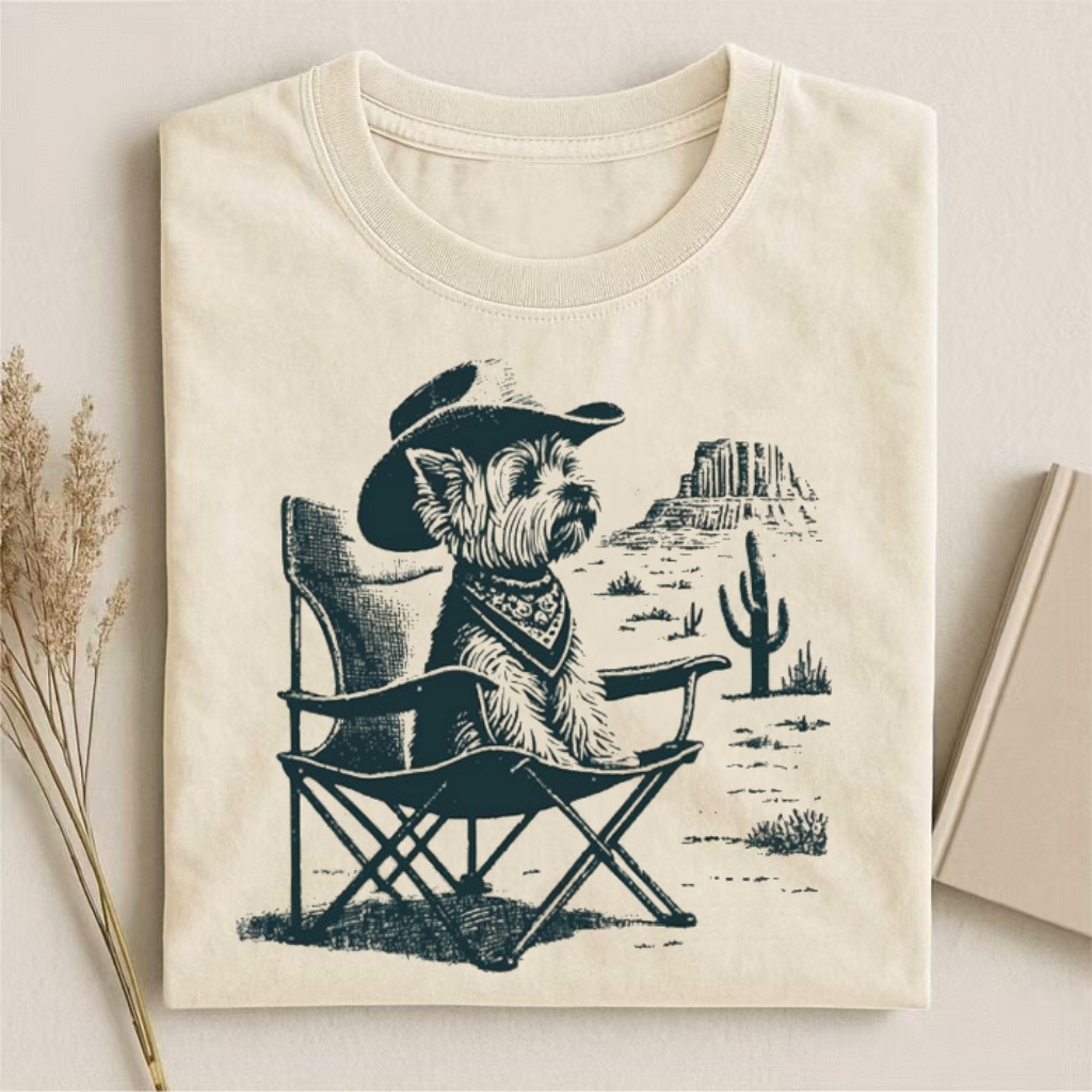 Vintage Yorkie Western T-shirt