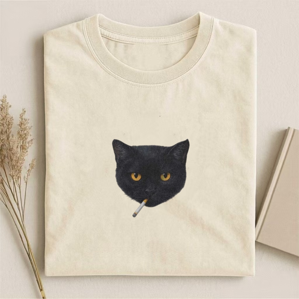Smoking Cat T-shirt
