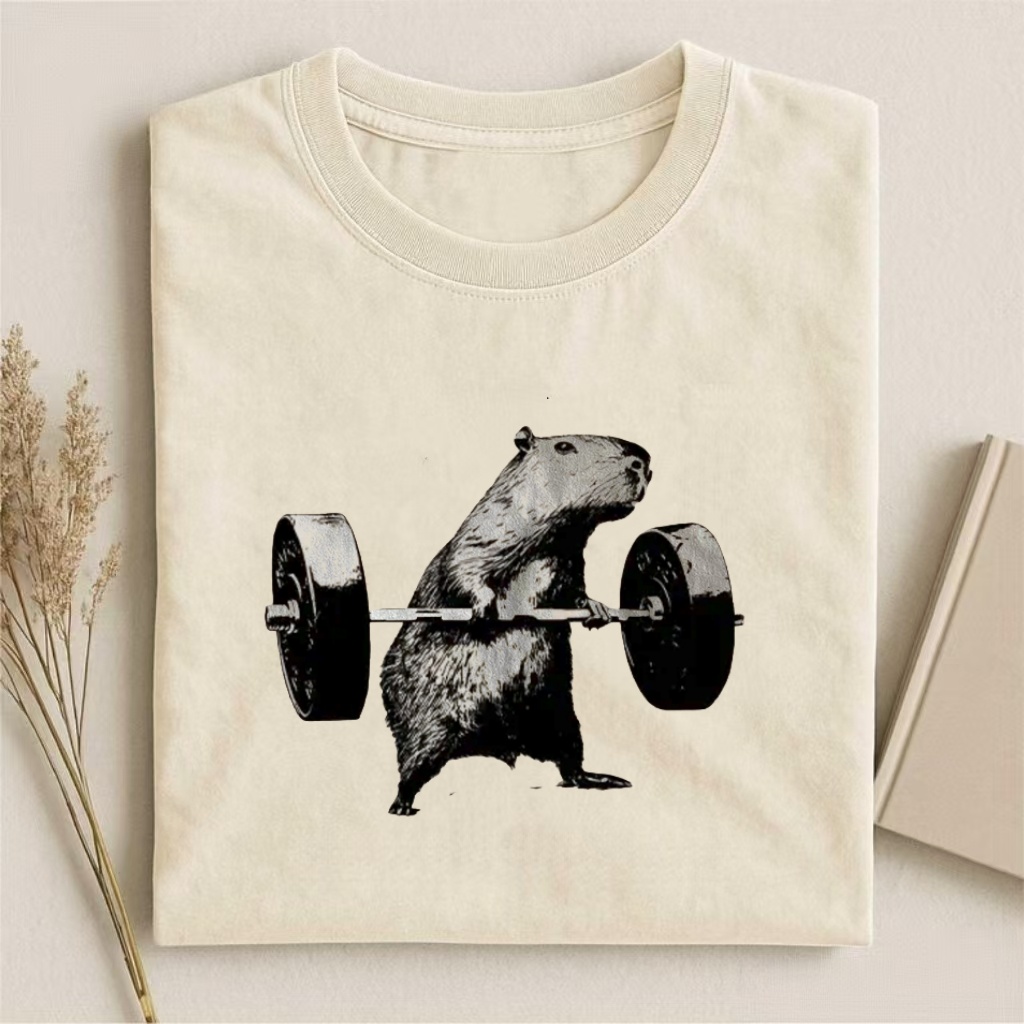 Capybara Fitness Funny T-shirt