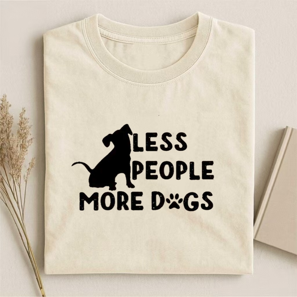 Fewer People More Dogs T-shirt