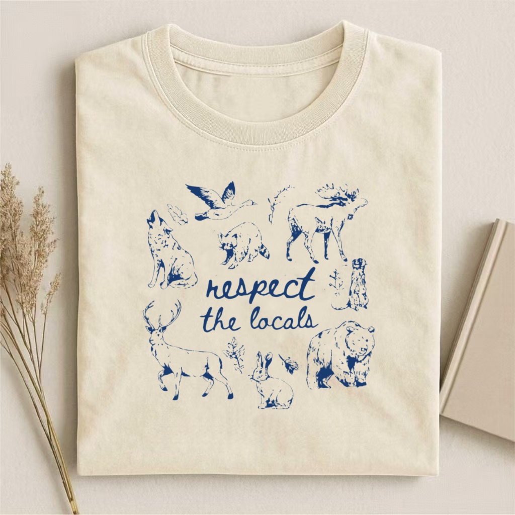 "Respect the Locals" Wildlife Graphic T-shirt