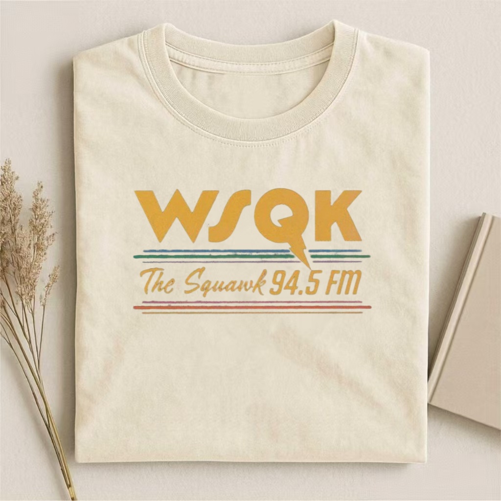 WSQK "The Squawk 94.5 FM" Retro Radio T-shirt