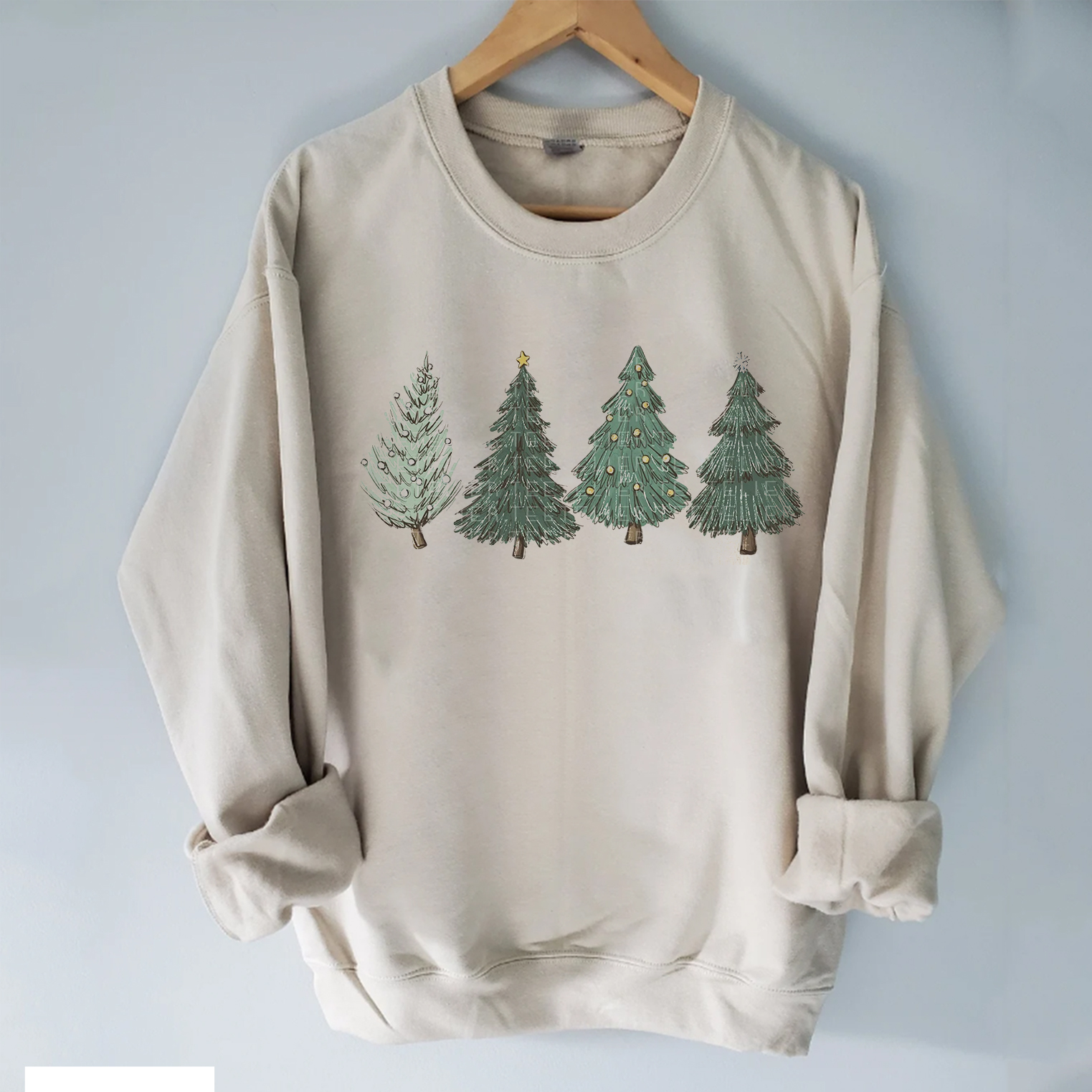 Christmas Tree Sweatshirt-Lulueye