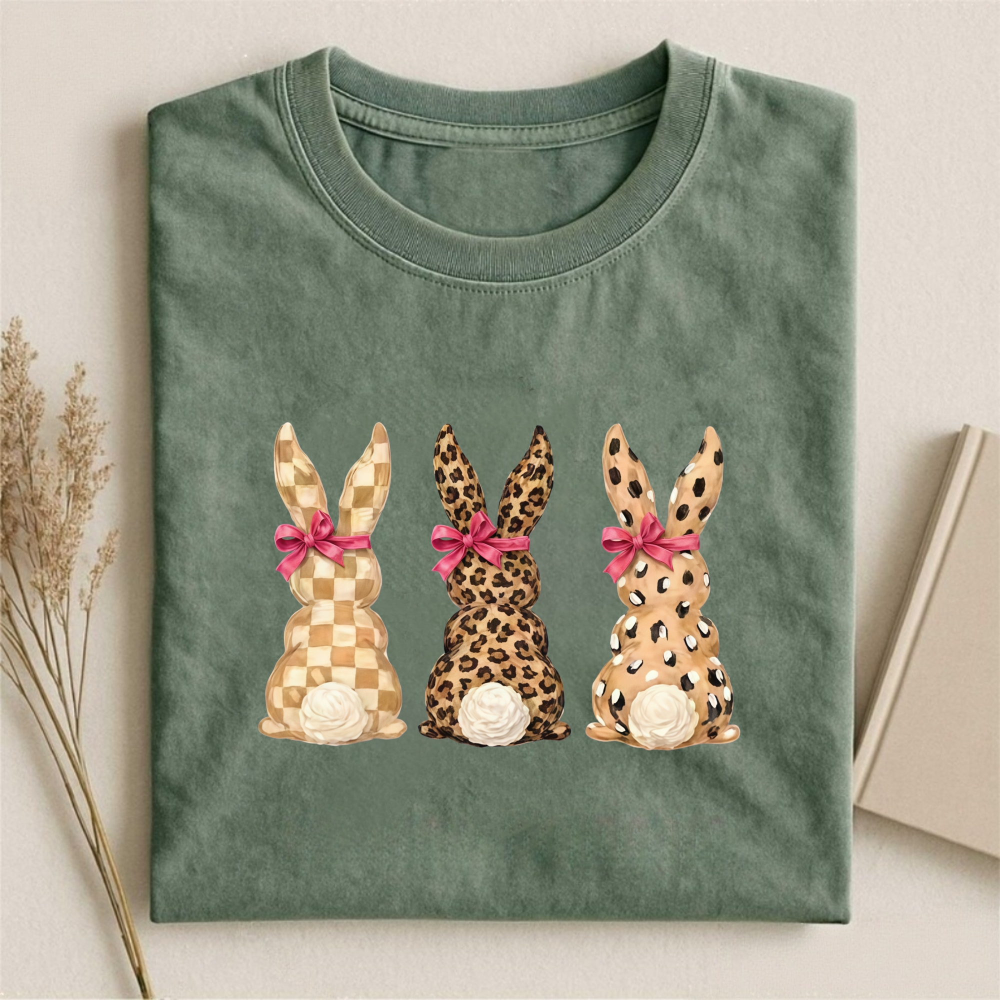 Leopard Bunny Easter T-shirt