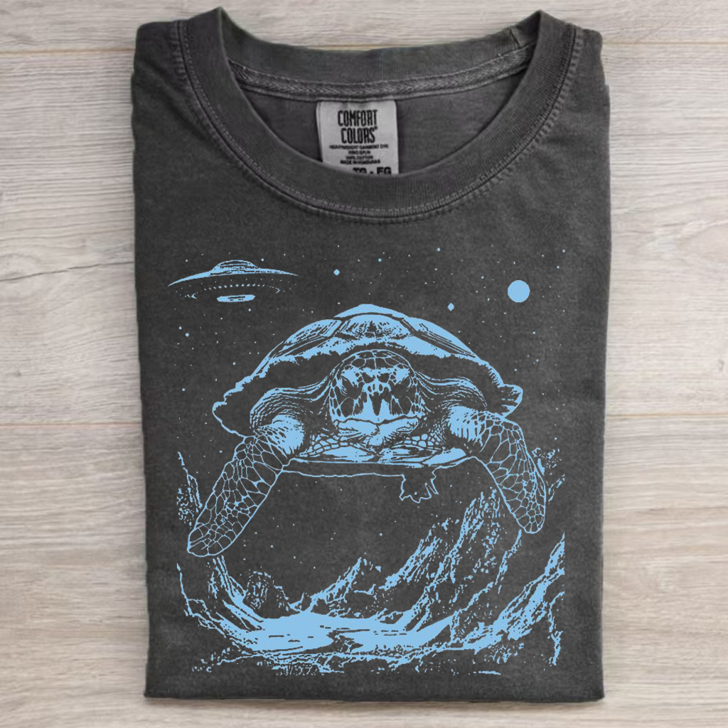 Funny Cosmic Sea Turtle T-shirt