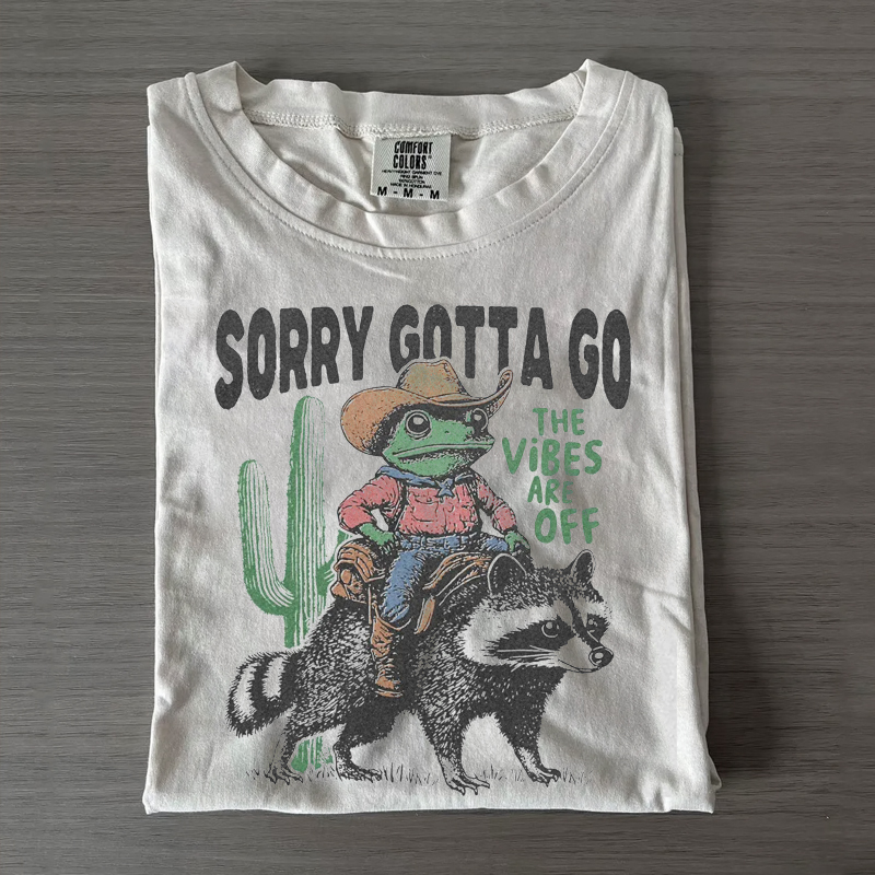 Cowboy Frog Riding Raccoon T-shirt