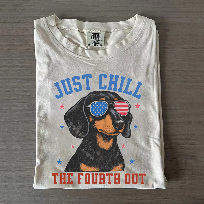 4th of July Dachshund T-shirt