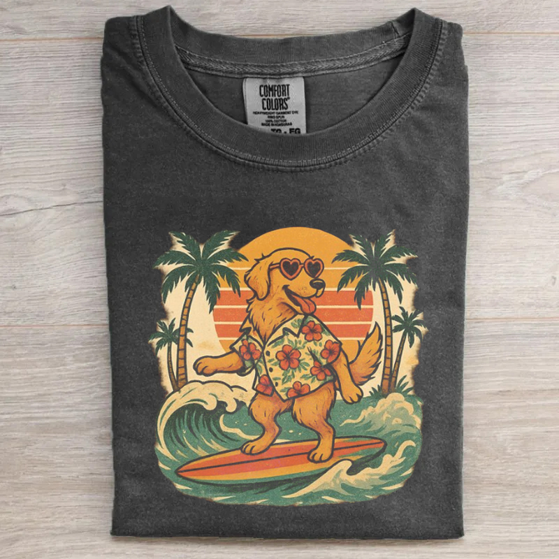 Summer Golden Retriever T-shirt