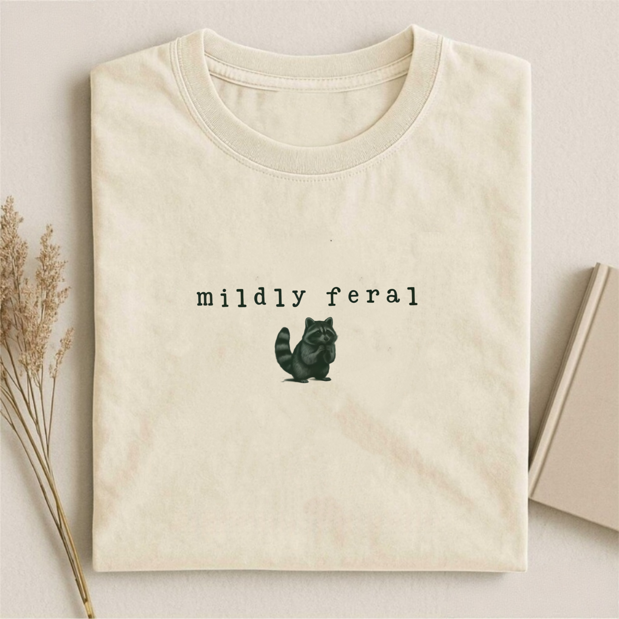 Comfort Colors Mildly Feral Raccoon T-shirt