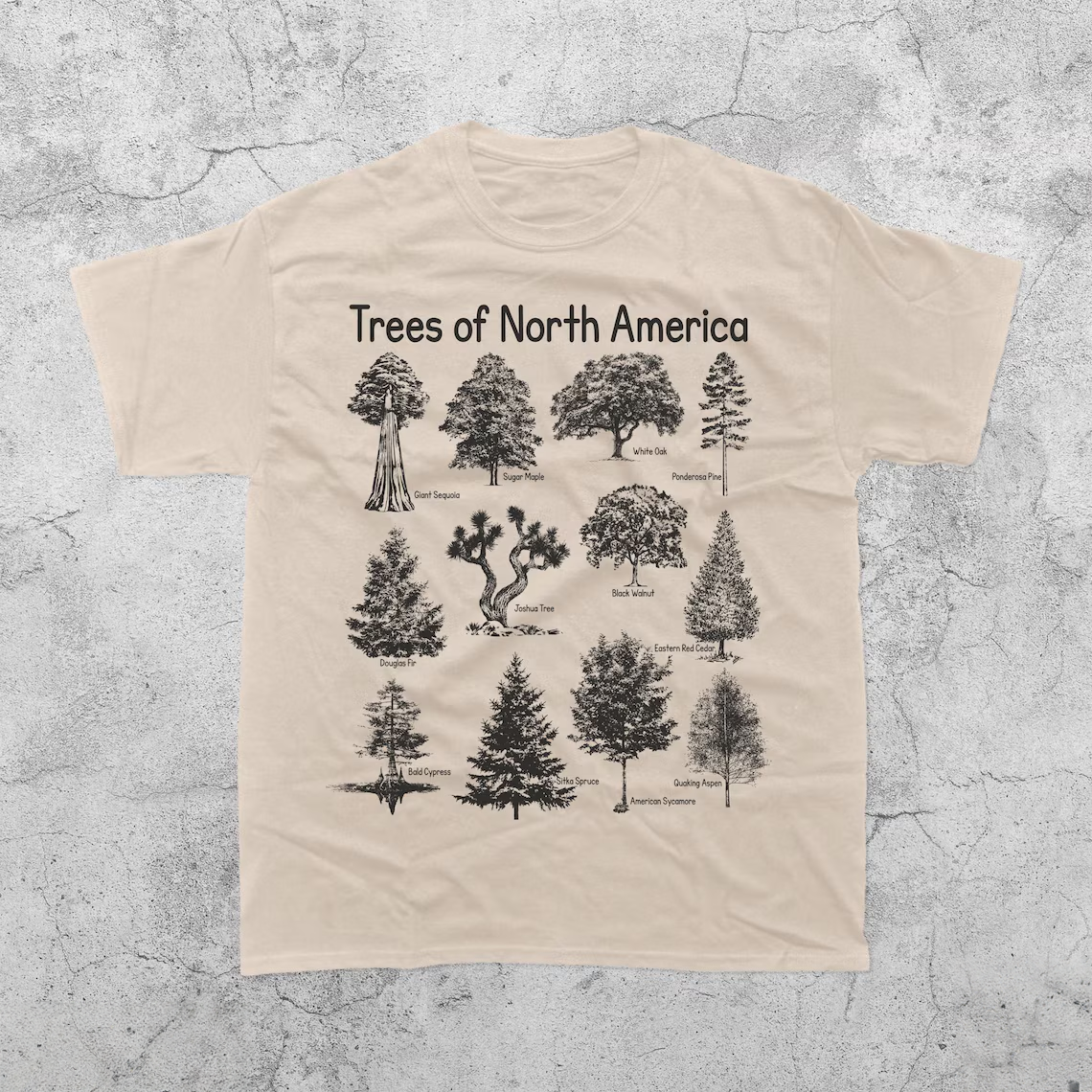 Trees of North America Vintage T-Shirt