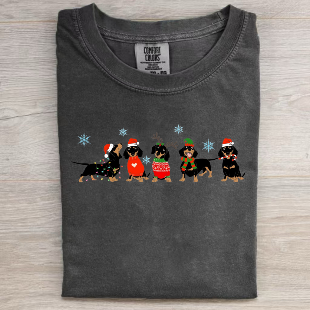 Dachshund Christmas T-shirt
