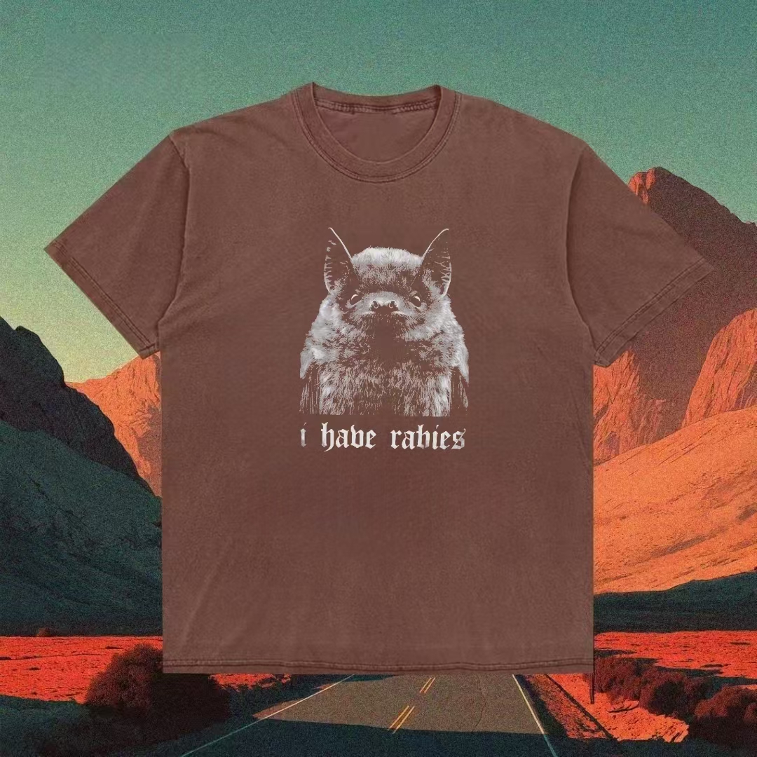 "I Have Rabies" Bat Humor T-shirt