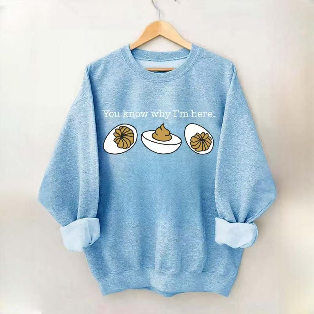 Humorous Deviled Egg Sweatshirt