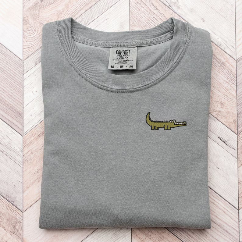 Mini Embroidered Gator T-Shirt