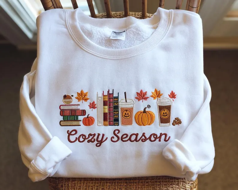 Cozy Season Embroidered Sweatshirt