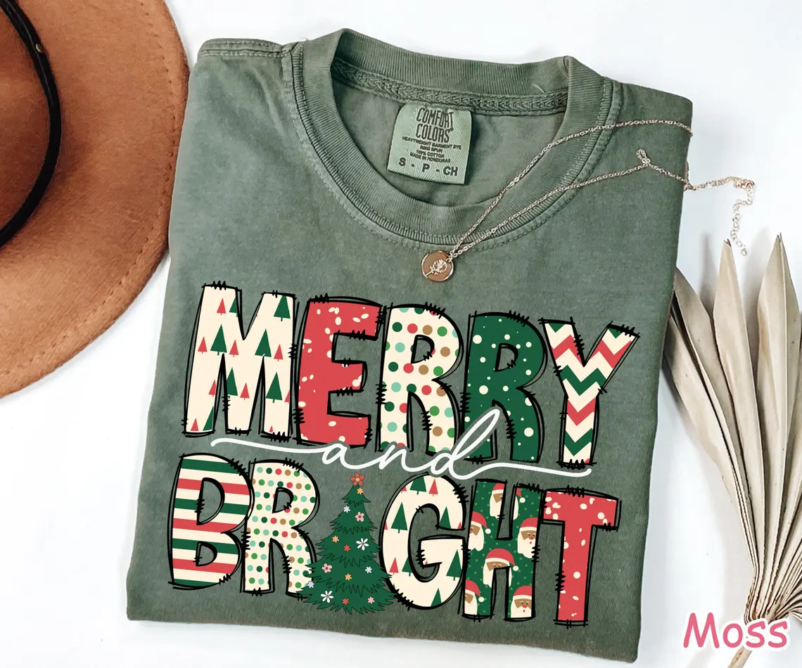 Merry and Bright Christmas Shirt