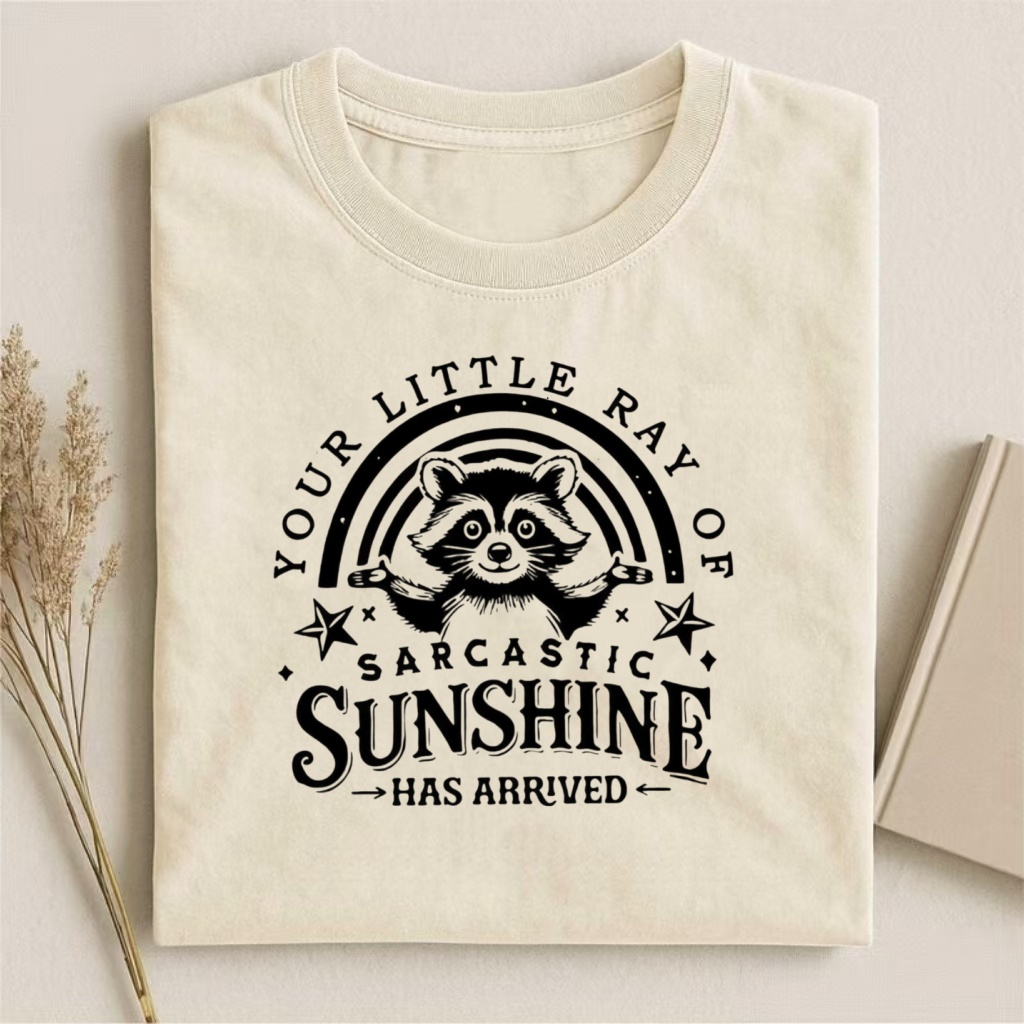 Peculiar Raccoon Sarcastic Ray T-shirt