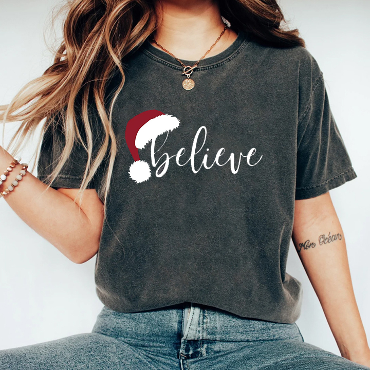Believe Christmas T-shirt-Lulueye