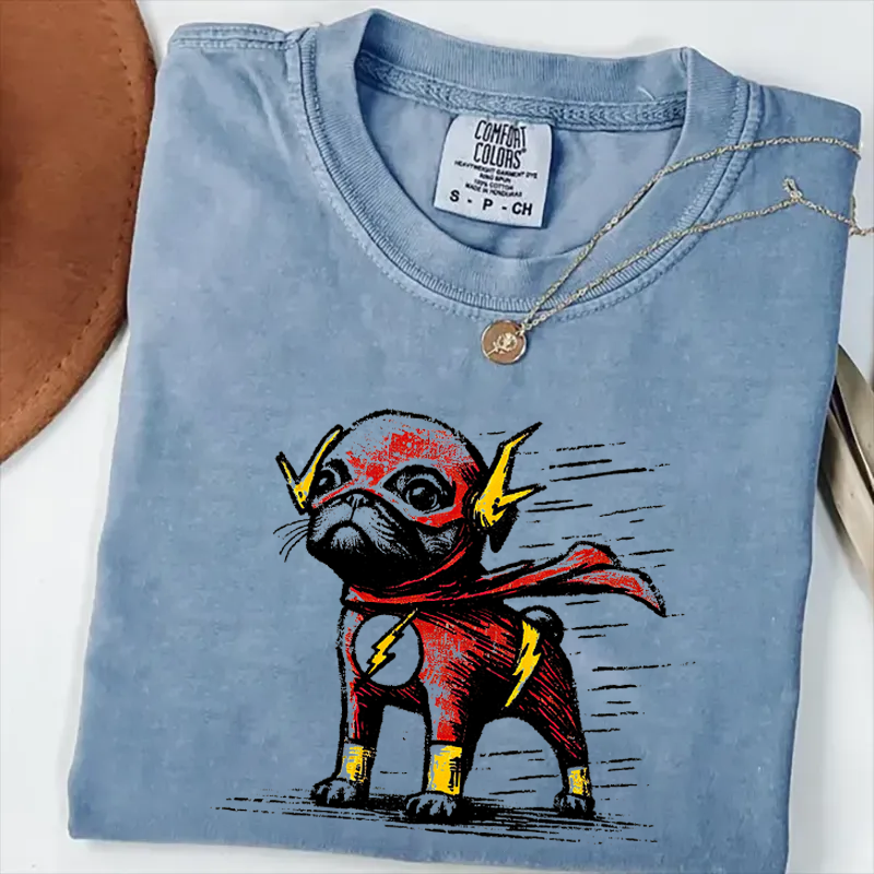 Funny Pug Superhero T-shirt