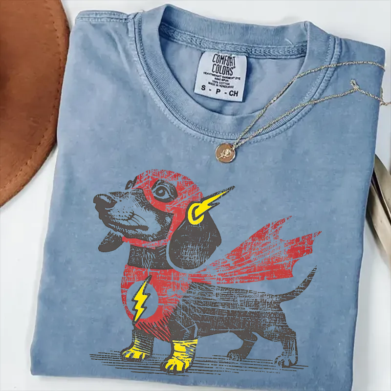 Dachshund Superhero T-shirt