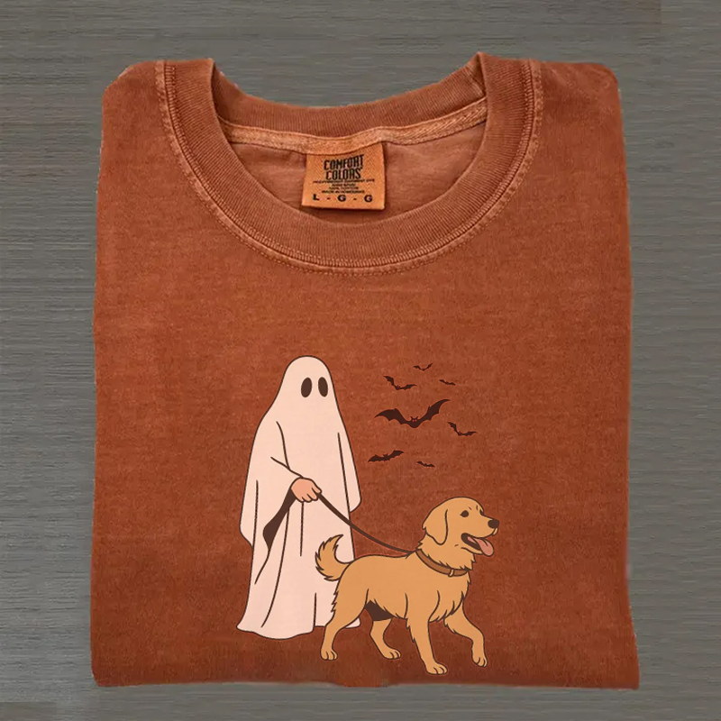Golden Retriever Halloween T-shirt