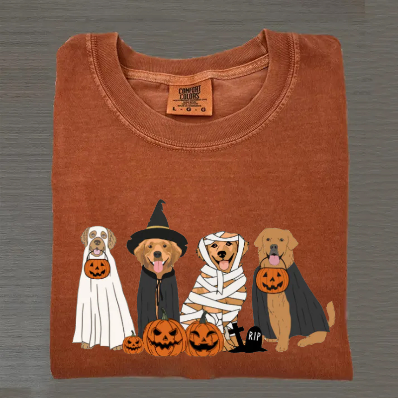 Golden Retriever Ghost Dogs T-shirt