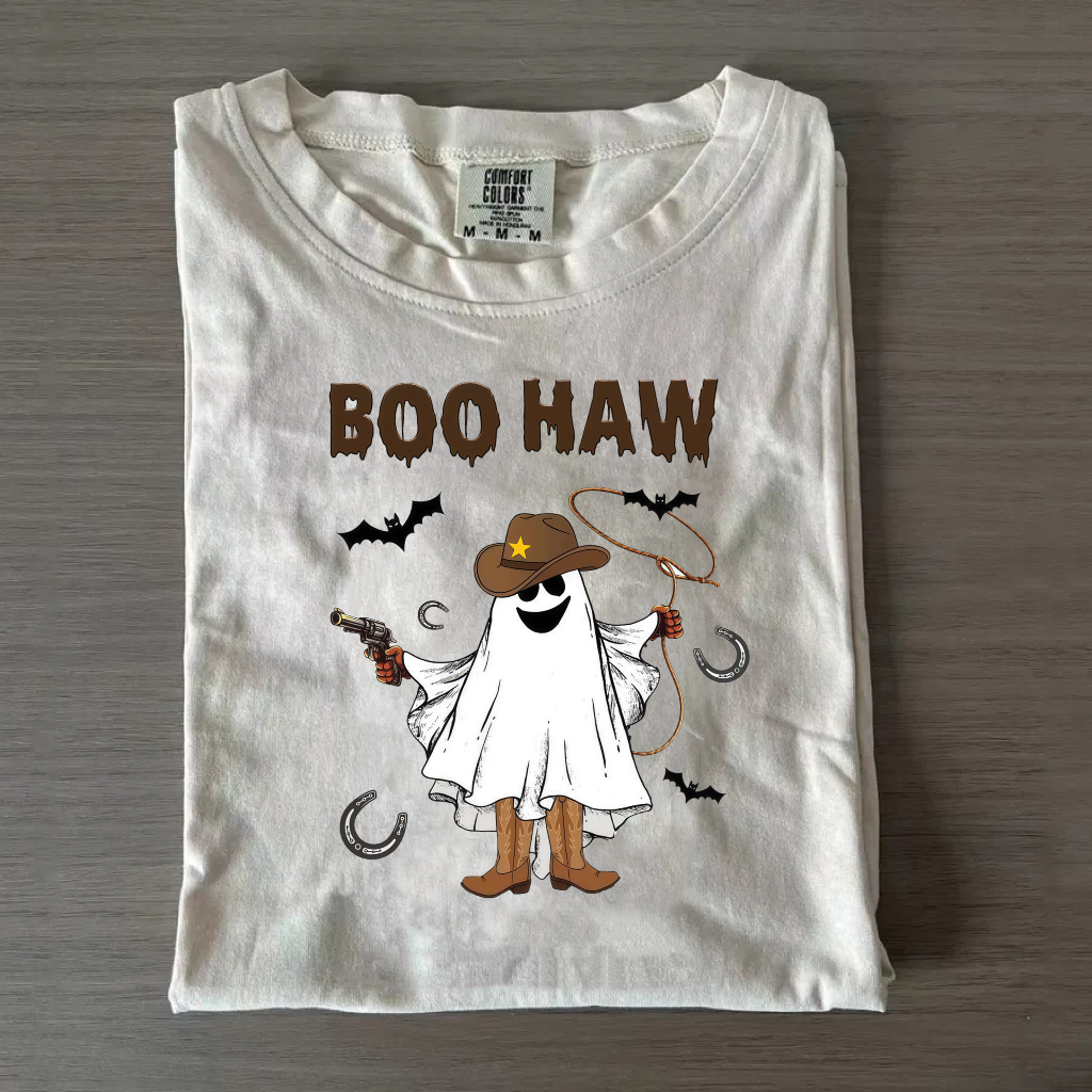 Western Ghost ‘Boo Haw’ Halloween Tee