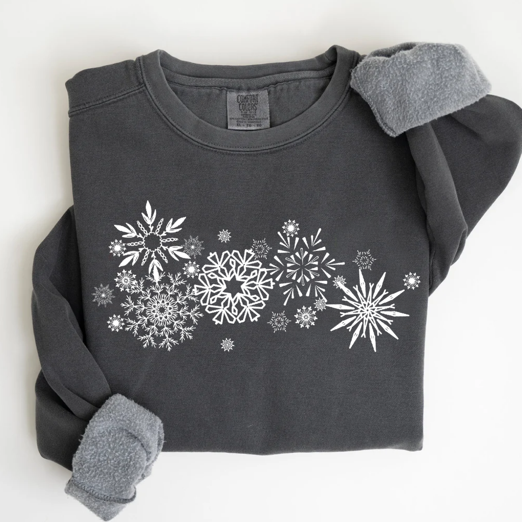 Comfort Colors Snowflake Winter T-shirt
