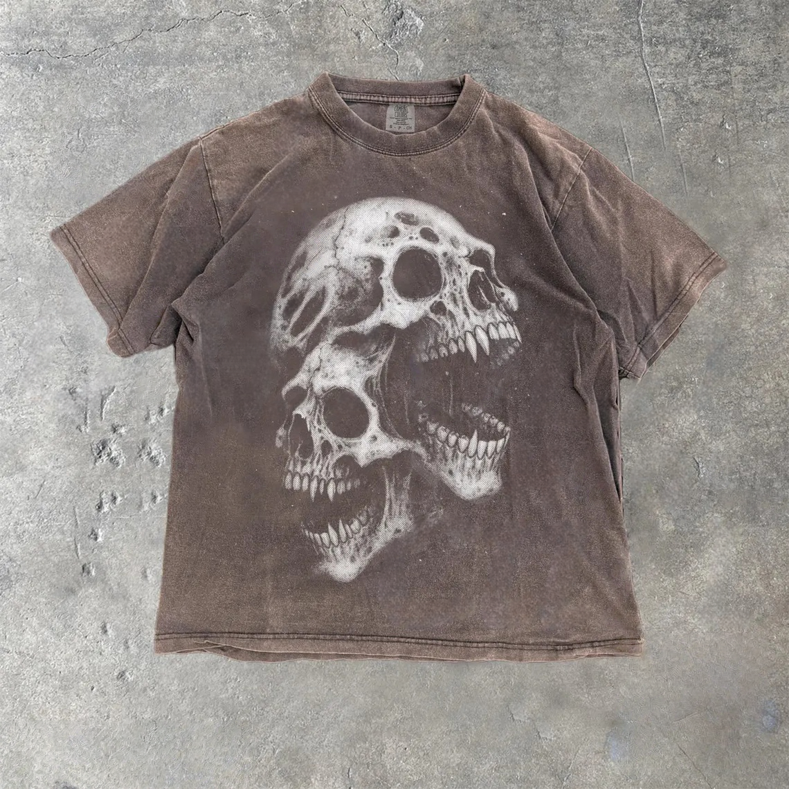 Screaming Skull Vintage 90s Graphic T-Shirt