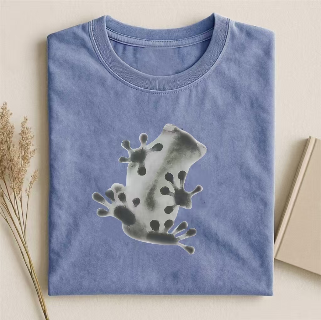 Watercolor Spotted Frog Graphic T-shirt
