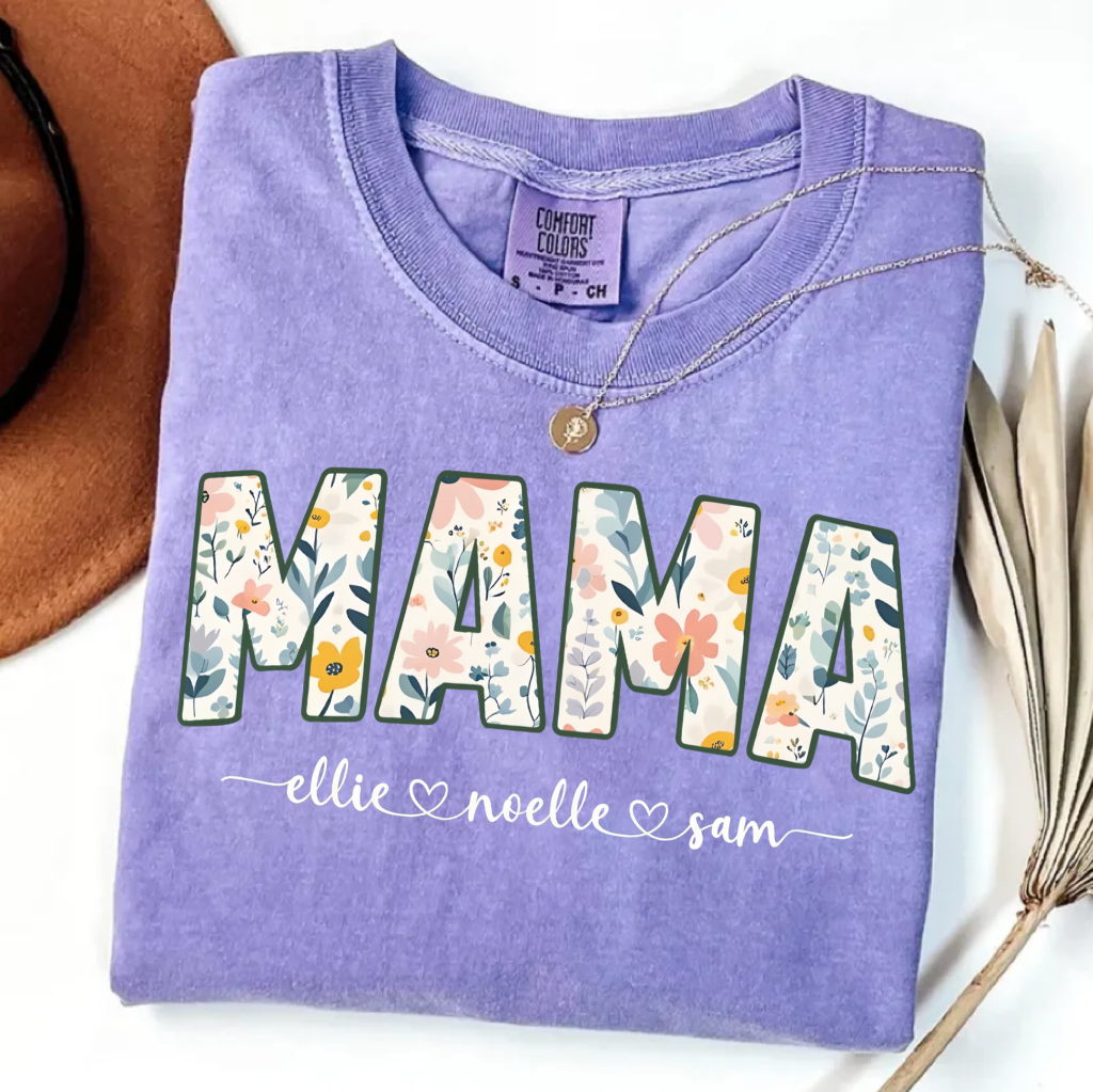 Vintage Floral Mama T-Shirt