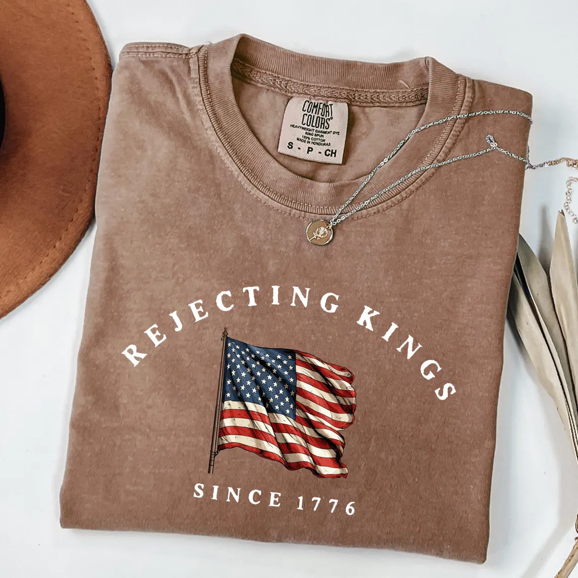 Comfort Colors Rejecting Kings Since 1776 Protest T-shirt