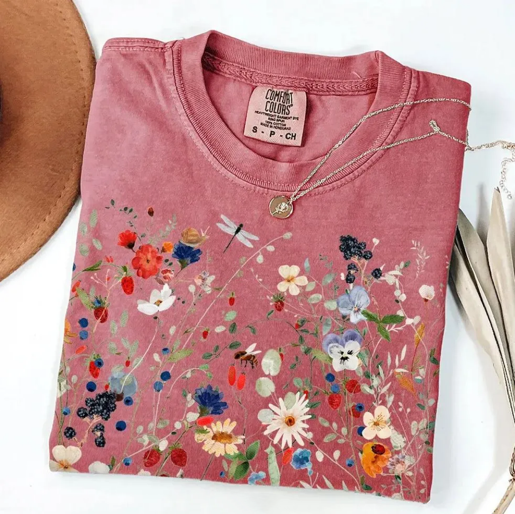 Comfort Colors Boho Cottagecore T-shirt