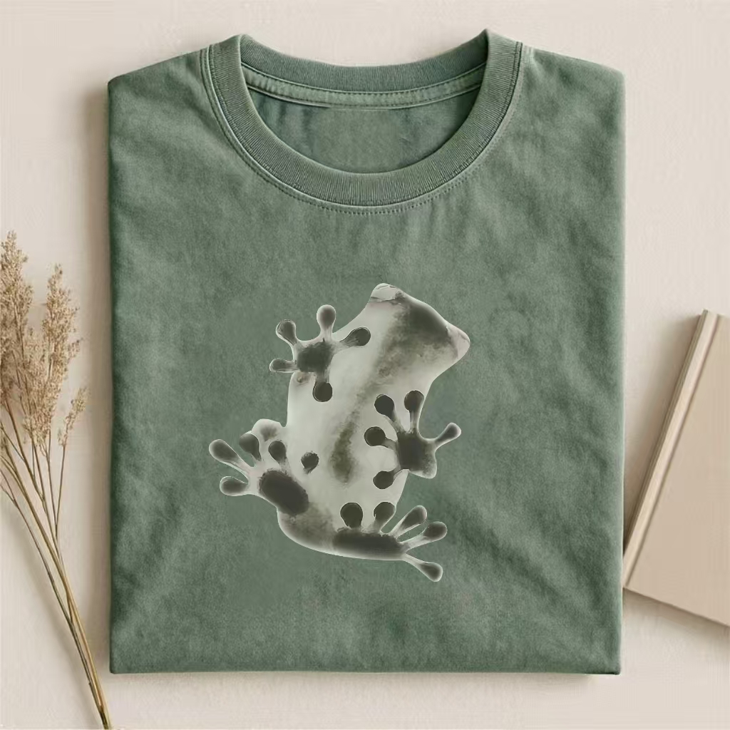 Watercolor Spotted Frog Graphic T-shirt