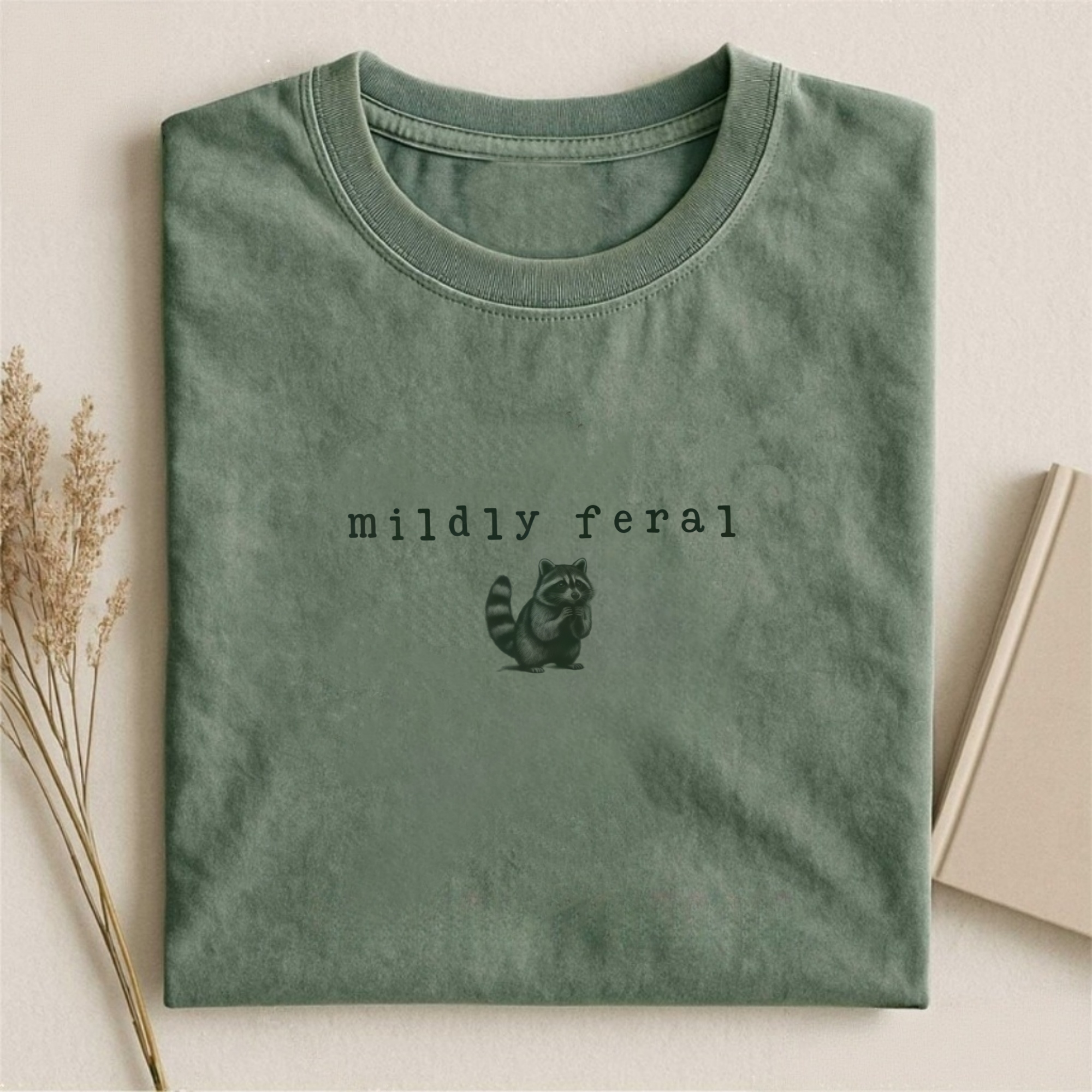 Comfort Colors Mildly Feral Raccoon T-shirt