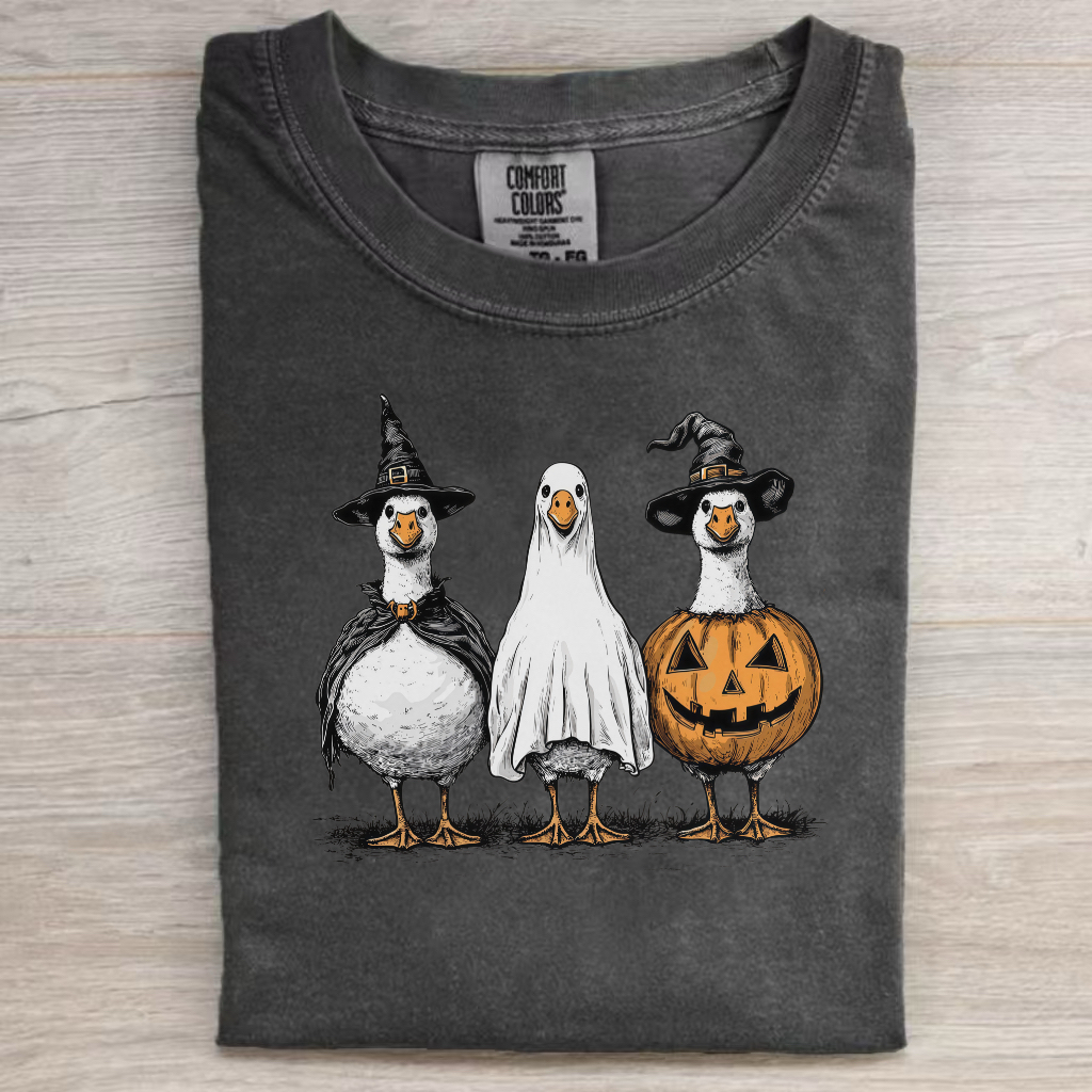 Boo Ghost Goose Halloween T-Shirt