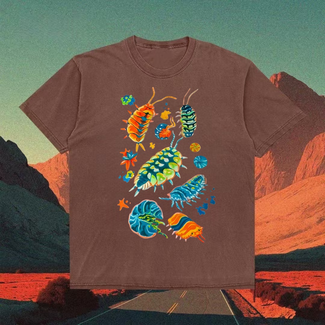 Colorful Isopod Collage Cute Art T-shirt