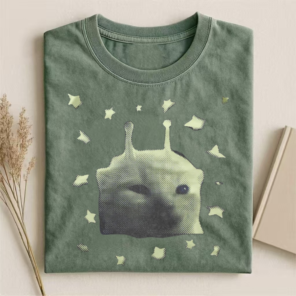 Glow-in-the-Dark Alien Meme T-shirt