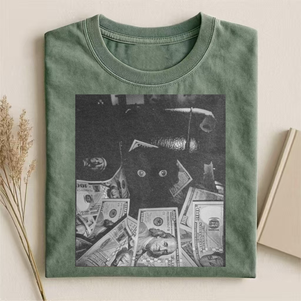 Money Cat Aesthetic T-shirt