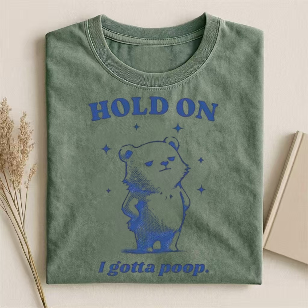 Funny I Gotta Poop Meme Bear T-shirt