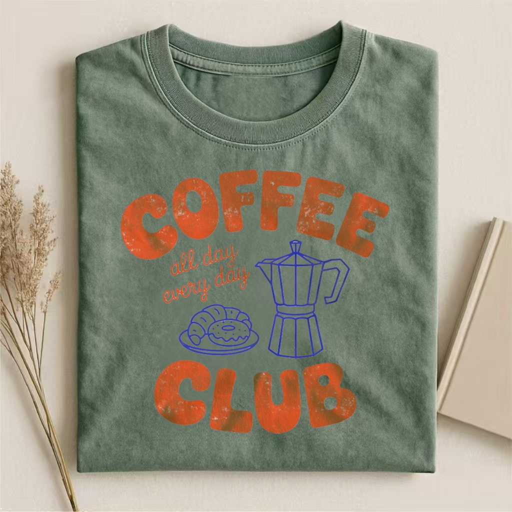Coffee Club Vintage Graphic T-shirt