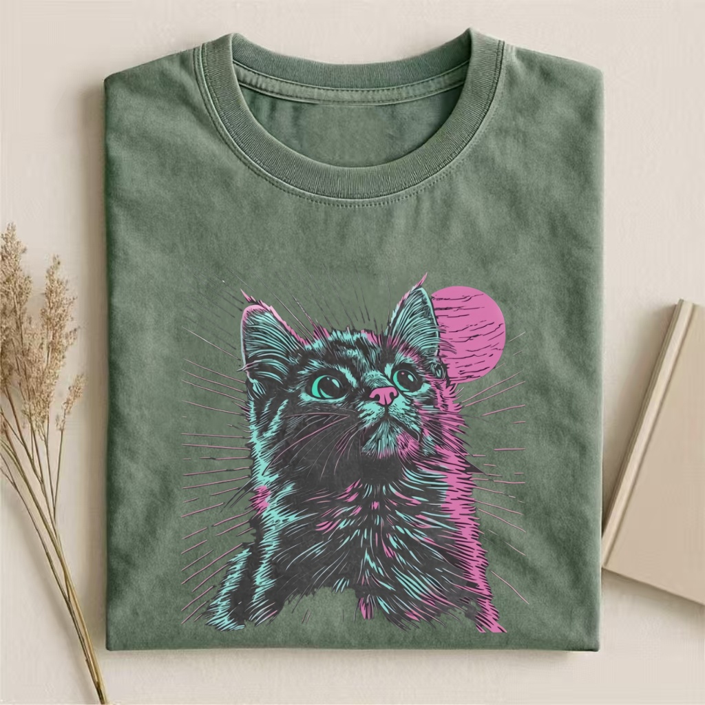 Psychedelic Cat T-shirt