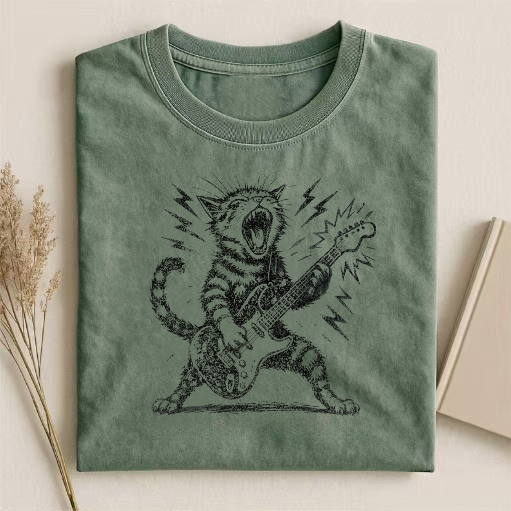 Rock and Roll Cat T-shirt