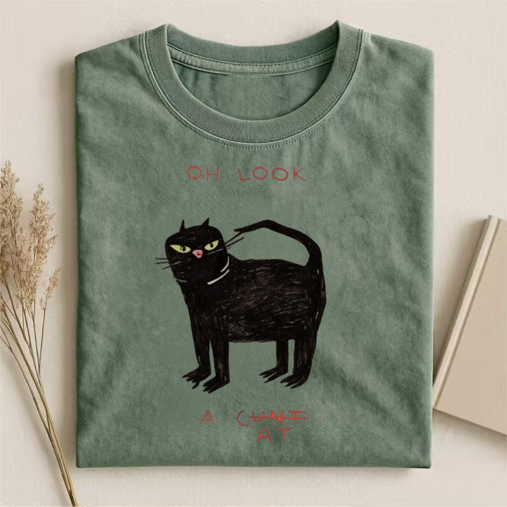 Oh Look Cat Graphic T-shirt