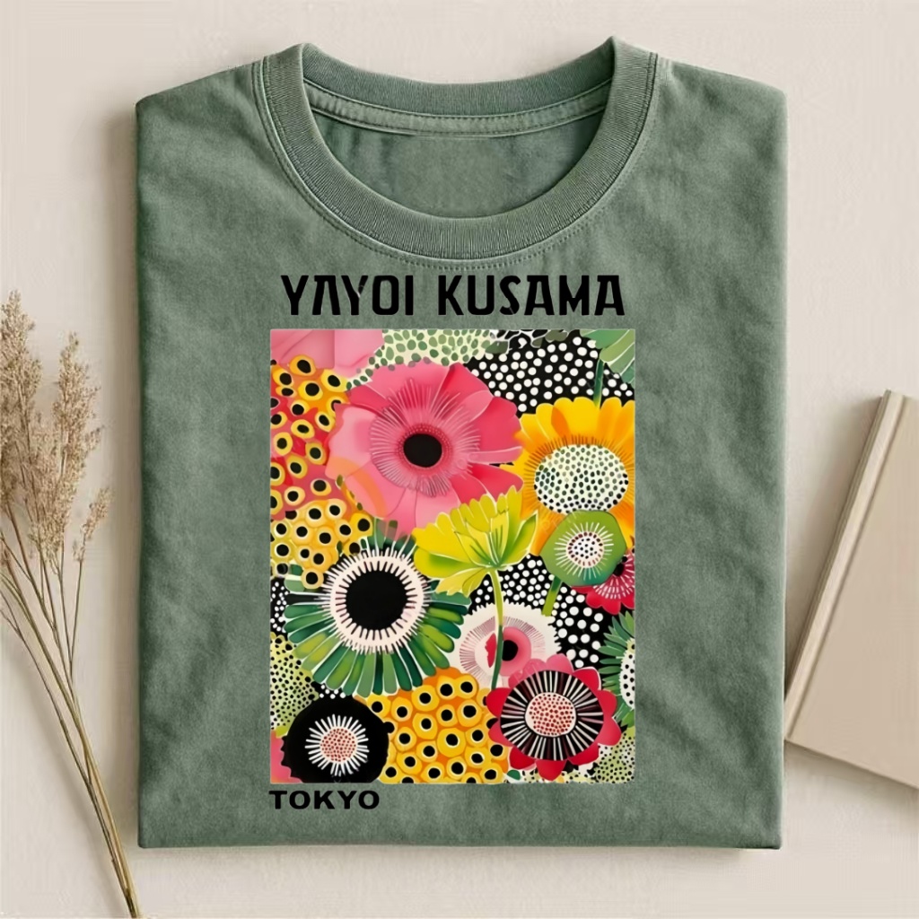 Yayoi Kusama Tokyo Floral Art T-shirt