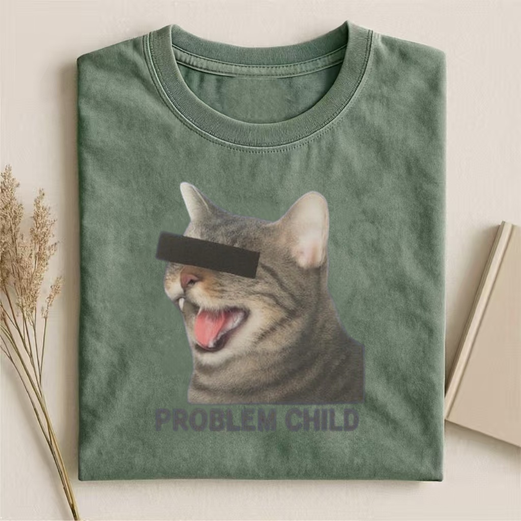 "Problem Child" Censored Cat Meme T-shirt