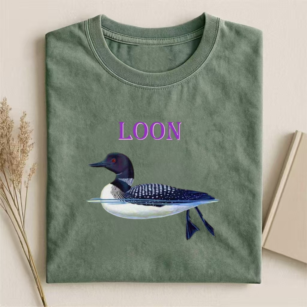 Loon Bird Wildlife Graphic T-shirt