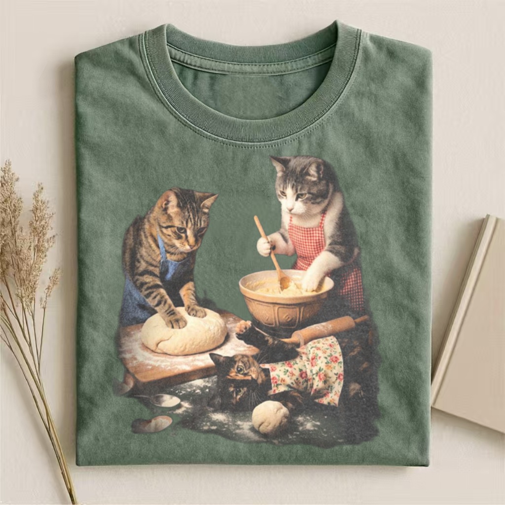 Baking Cats Family Meme T-shirt